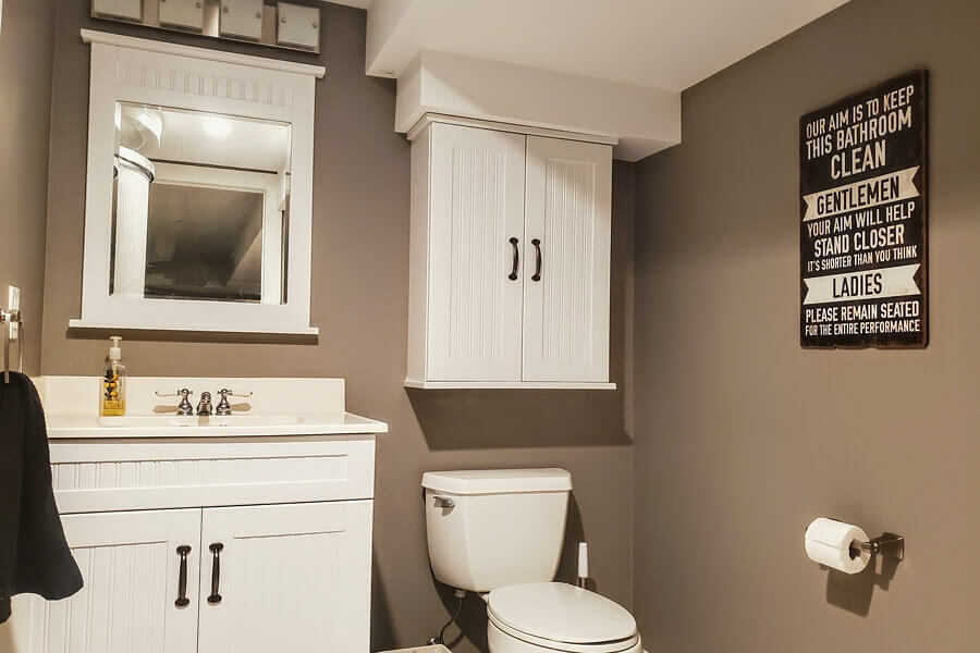 Lower level bathroom